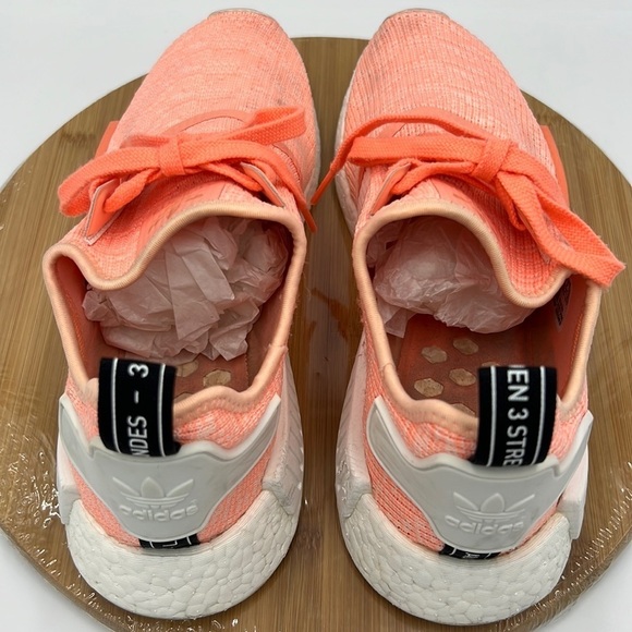 Adidas Women’s NMD R1 Runner Sun Glo White Peach - Picture 8 of 12